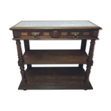 Console à tiroirs en chêne de style Henri II