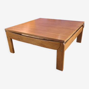 Scandinavian solid wood coffee table circa 1980