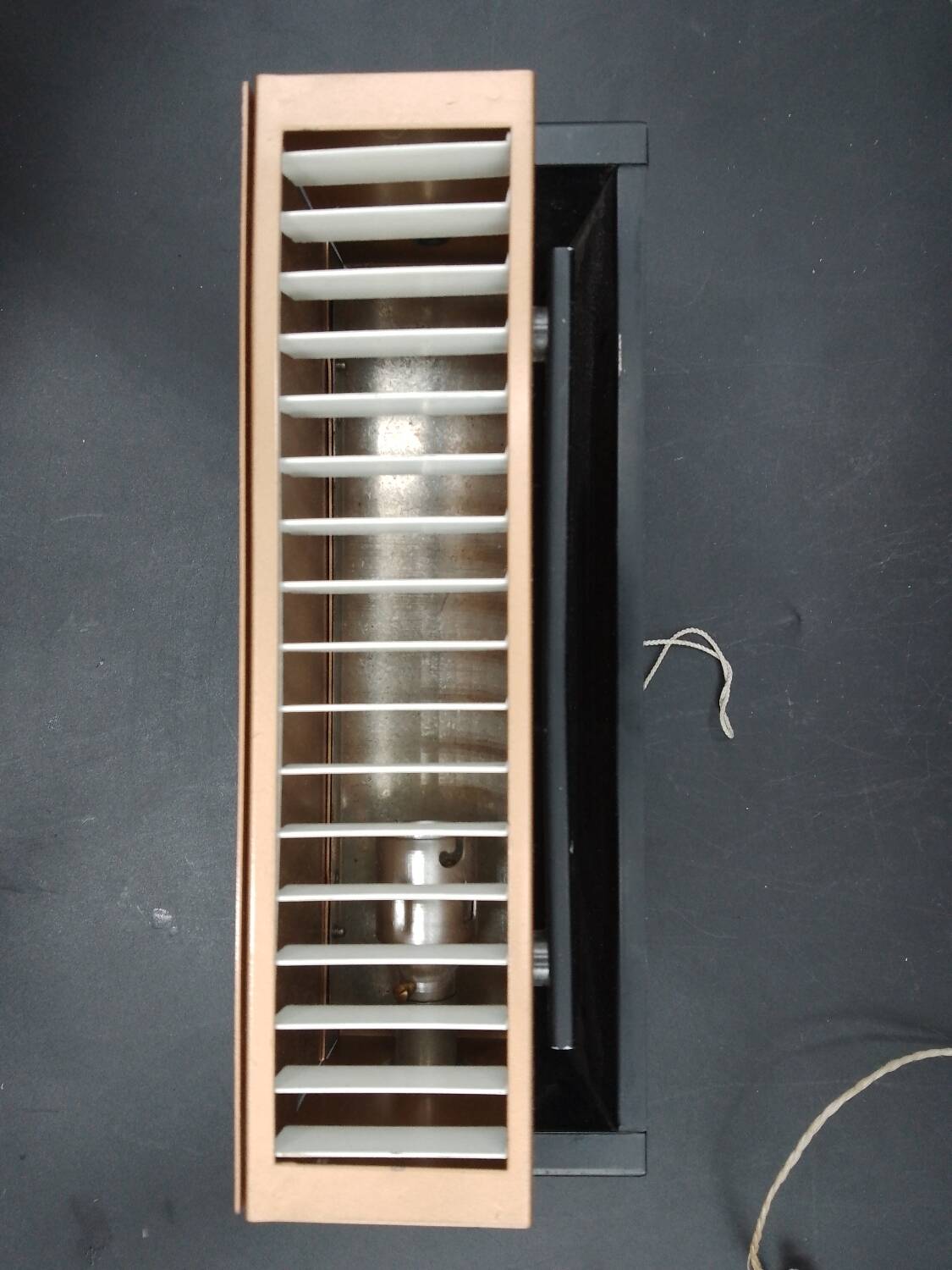 Pair of metal and brass bedside wall lights by Paul Neuhaus, Germany, 1950s Bauhaus