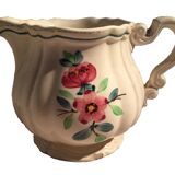 Pitcher Sarreguemines model Amazonas hand painted