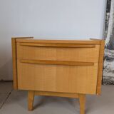 Pair of bedside tables in light wood