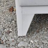 Chest of drawers 4 drawers feet compass white