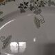 Large oval dish St Amand model "modern style" green Terre de Fer