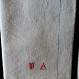 Série de quatre torchons ancien métis monogramme 54 X 91 cm