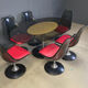 Space age dining set by Chromcraft, 1970s