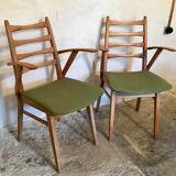 Pair of vintage chairs 1960's Scandinavian style