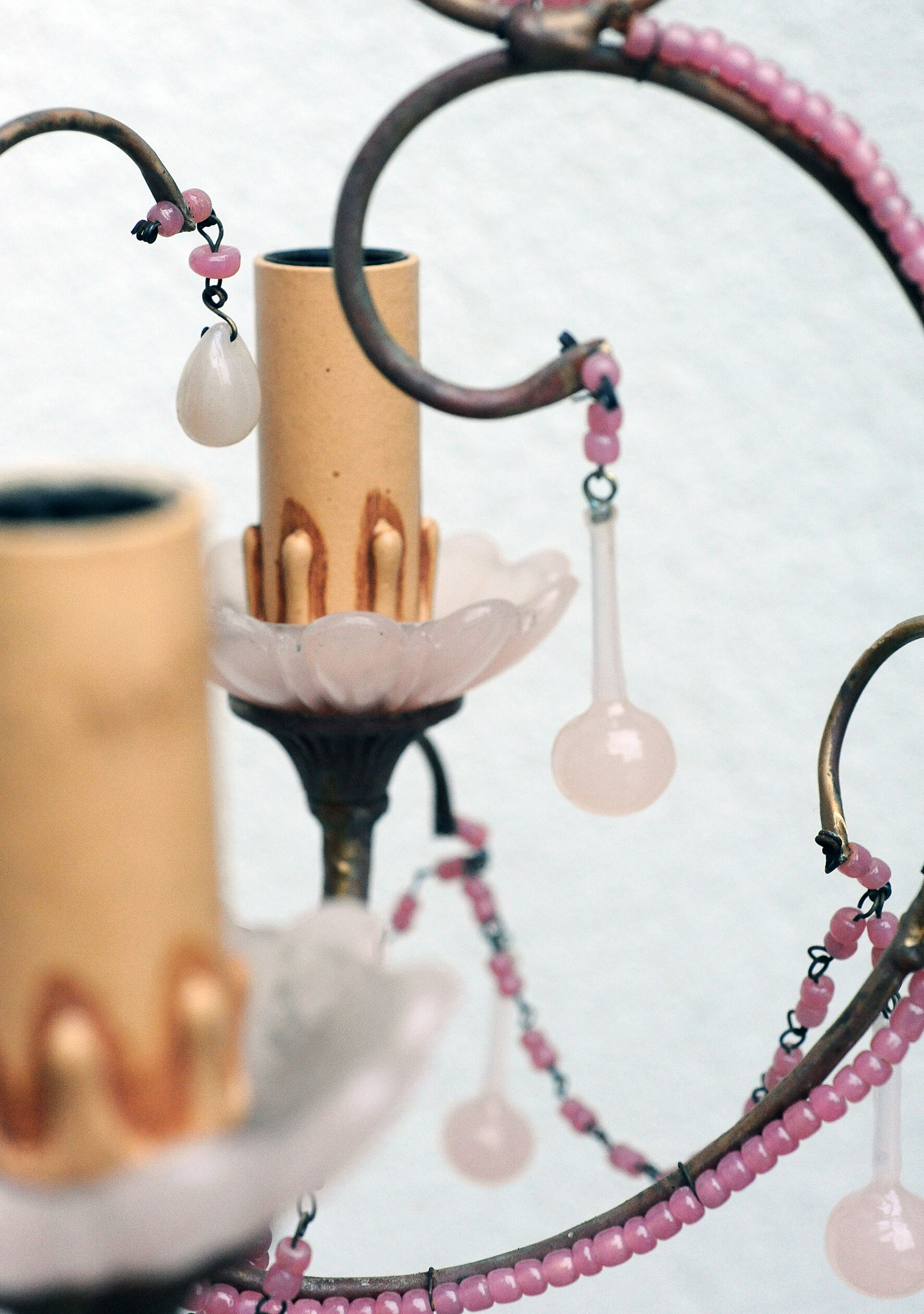 Lustre opaline rose