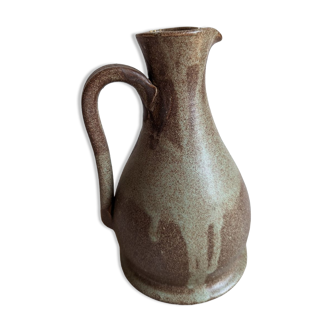 Handmade stoneware pitcher