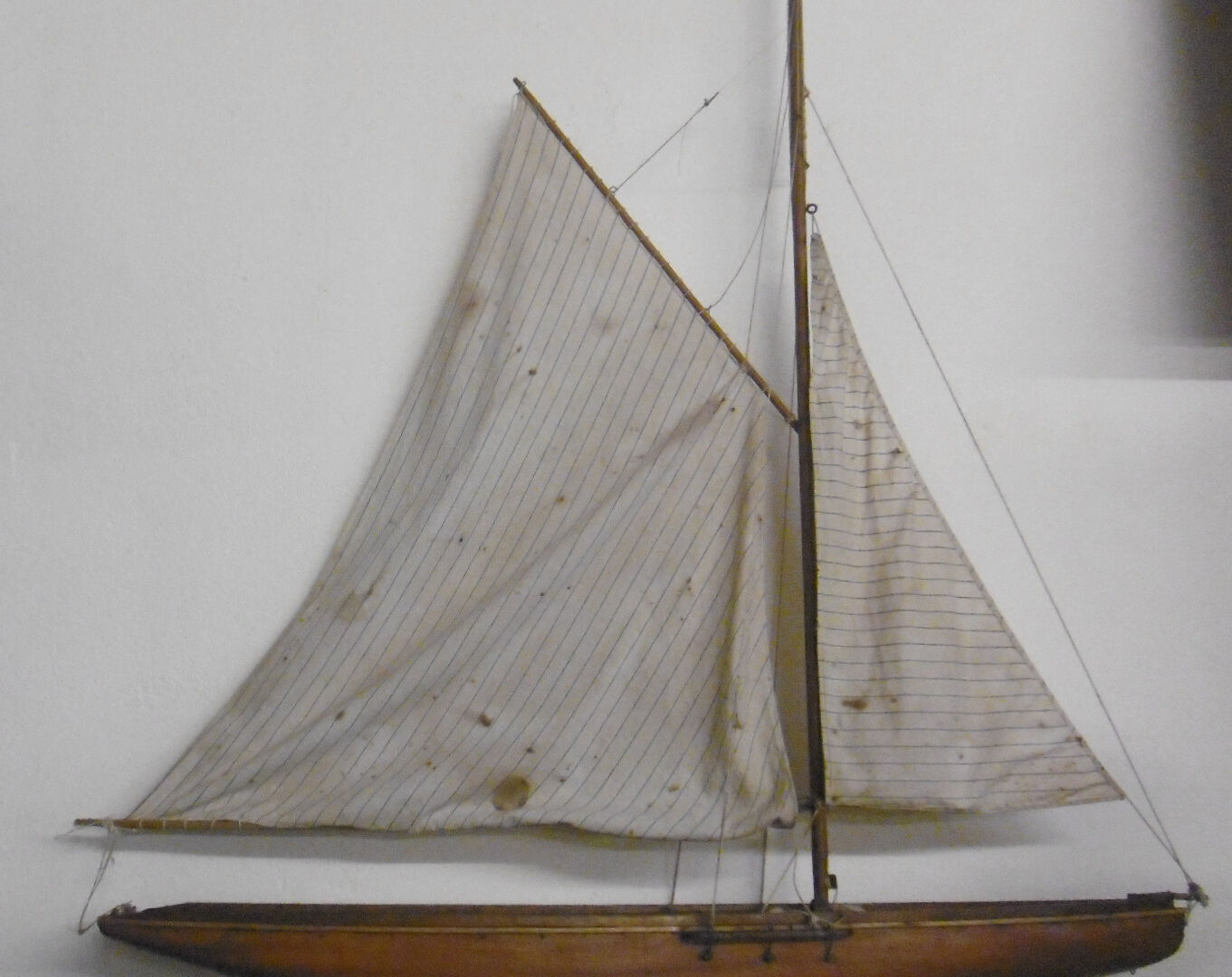 Pool sailboat, model of old boat