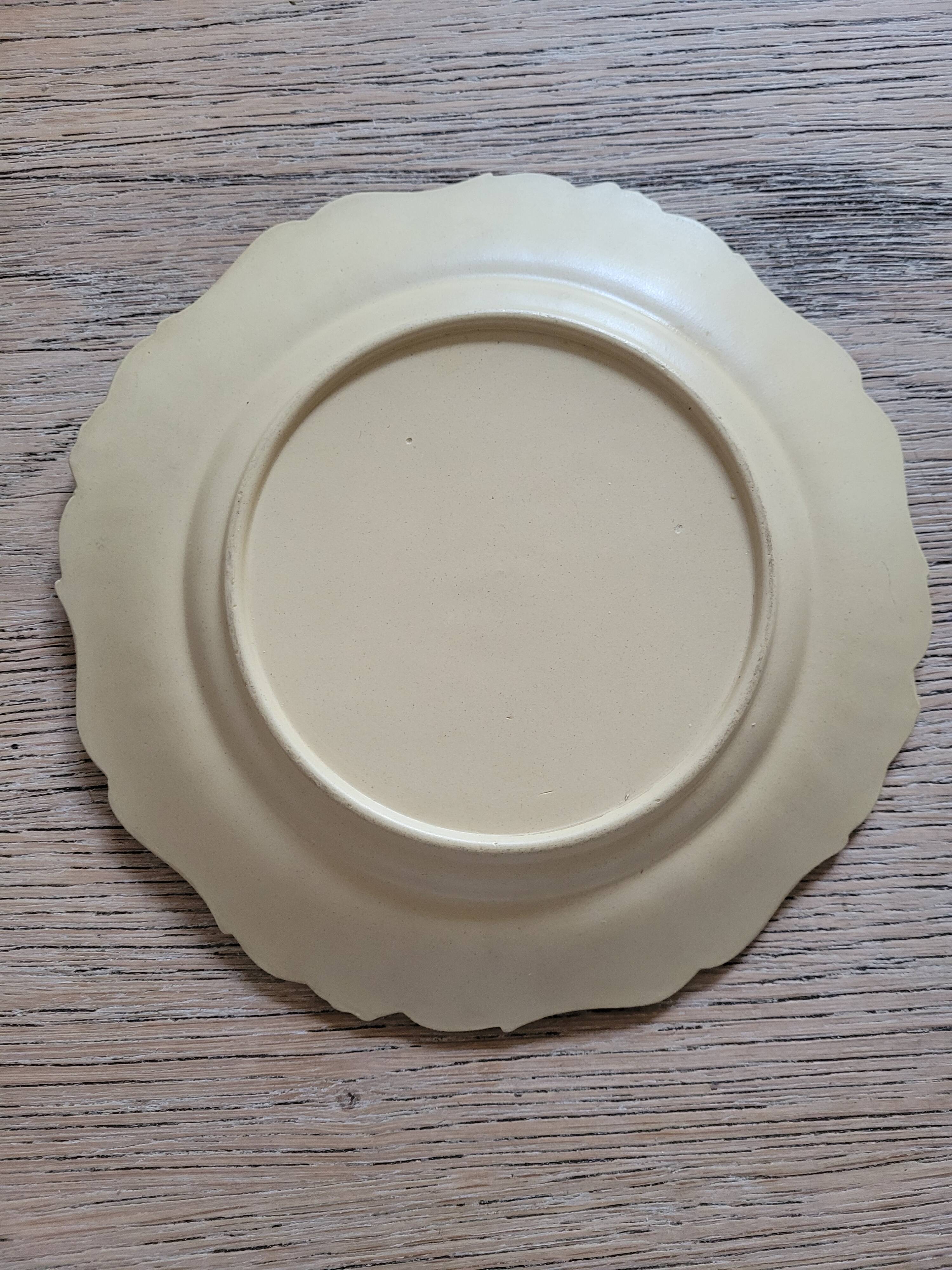 English plate "antique ridgway lilly of the valley rose floral plate"