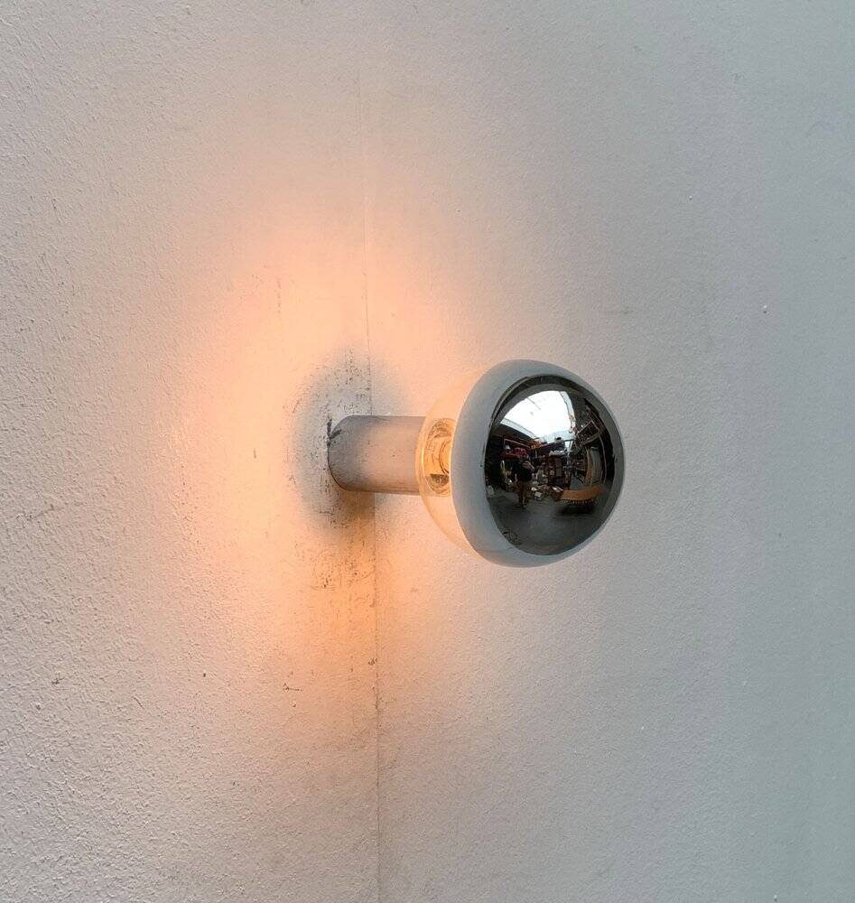 Vintage wall lamp from the German space age by Motoko Ishii for Staff, 1970s.