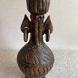 Vase en terre cuite à anneaux
