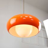 Large Space Age Model Best Pendant from Guzzini in Orange, 1970s