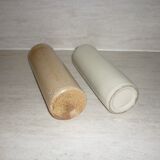 2 bottles of glazed stoneware in natural colours