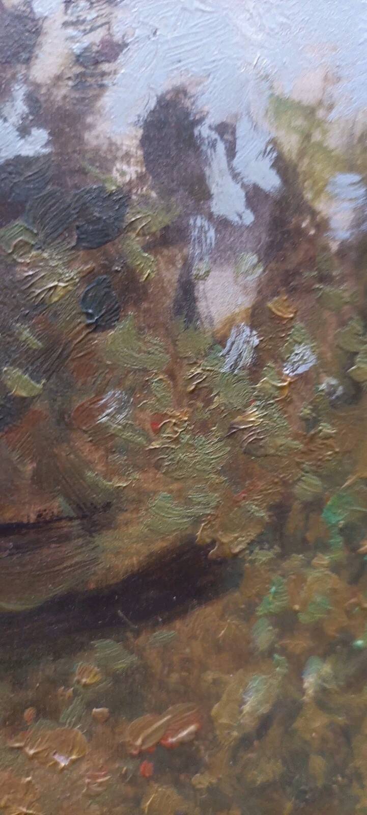 Oil painting Francesco Maria Pieri, labronica 60s/70s