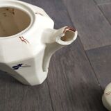 Vintage coffee maker blueberry flower pattern