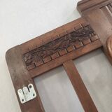 Coat racks, solid wood locker room