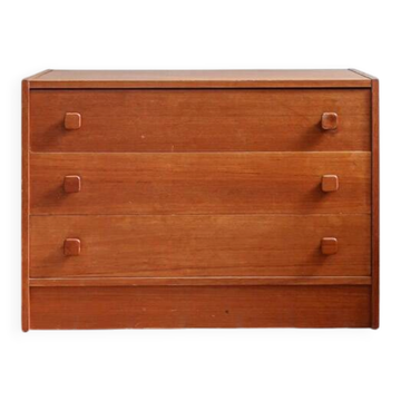 Danish teak chest of drawers from the 1960s.