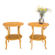 Pair of side tables decorated with swans. Empire style, Italy mid-1900s.
