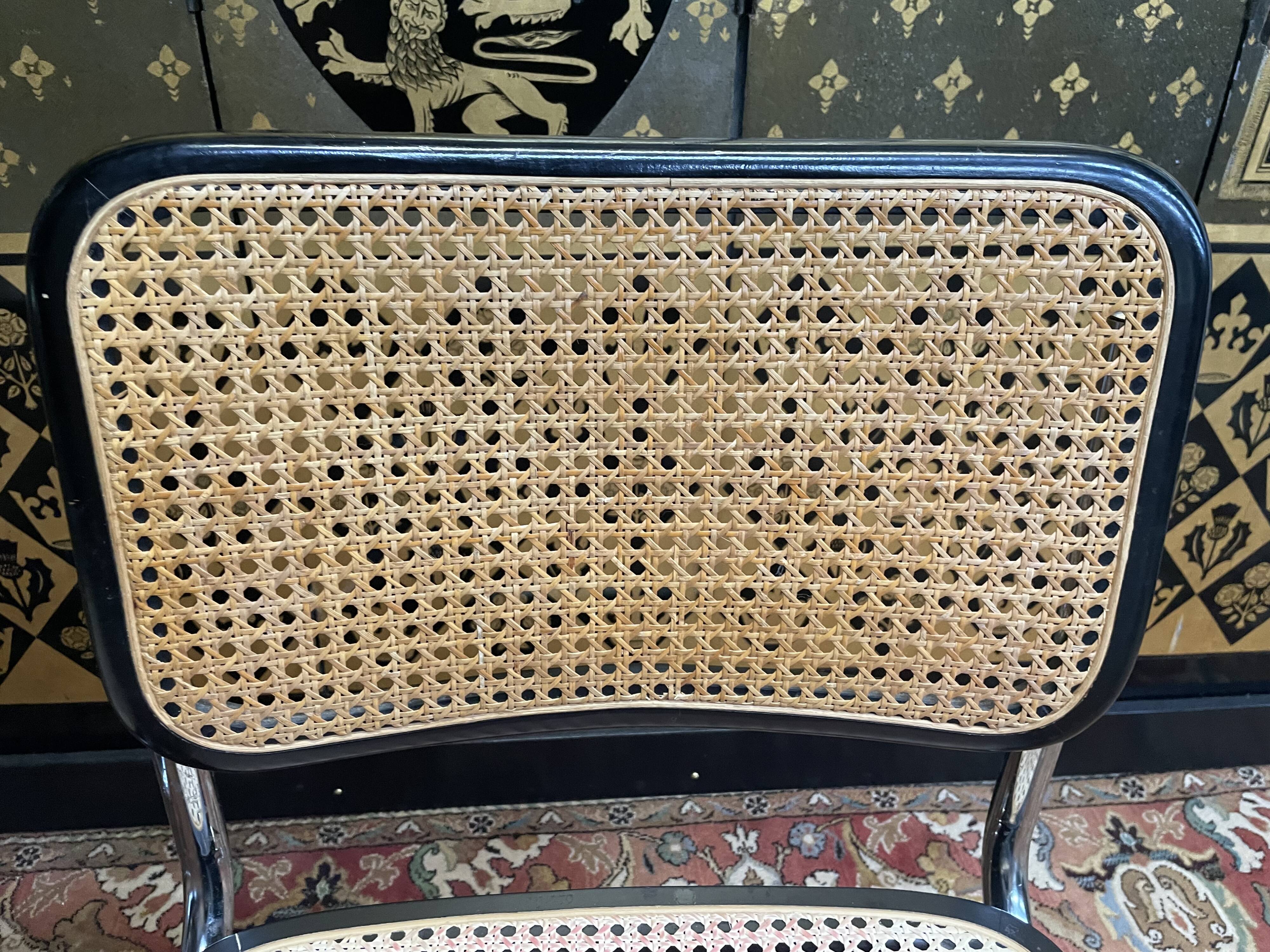 Pair of chairs B32 Marcel Breuer "Made in Italy"