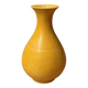 Monochrome yellow incised porcelain vase - China Qing Dynasty