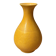 Monochrome yellow incised porcelain vase - China Qing Dynasty