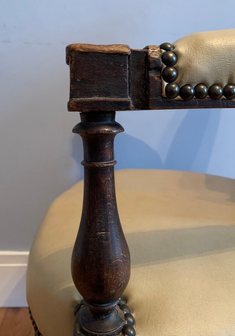 Executive chair, leatherette, XIXth