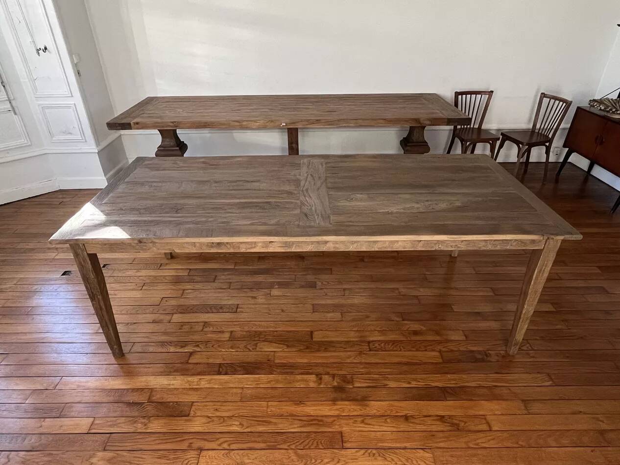 Page 1 of 15 Large Provence farmhouse table in solid oak – 300 cm