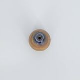 Petit vase de collection scandinave moderne du milieu du siècle en grès bleu et marron par Gunnar Borg