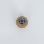 Petit vase de collection scandinave moderne du milieu du siècle en grès bleu et marron par Gunnar Borg