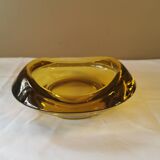 Vintage amber glass pocket tray