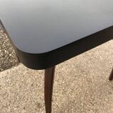 H259 coffee table by Jindrich Halabala in brown and white beech, 1930s design.