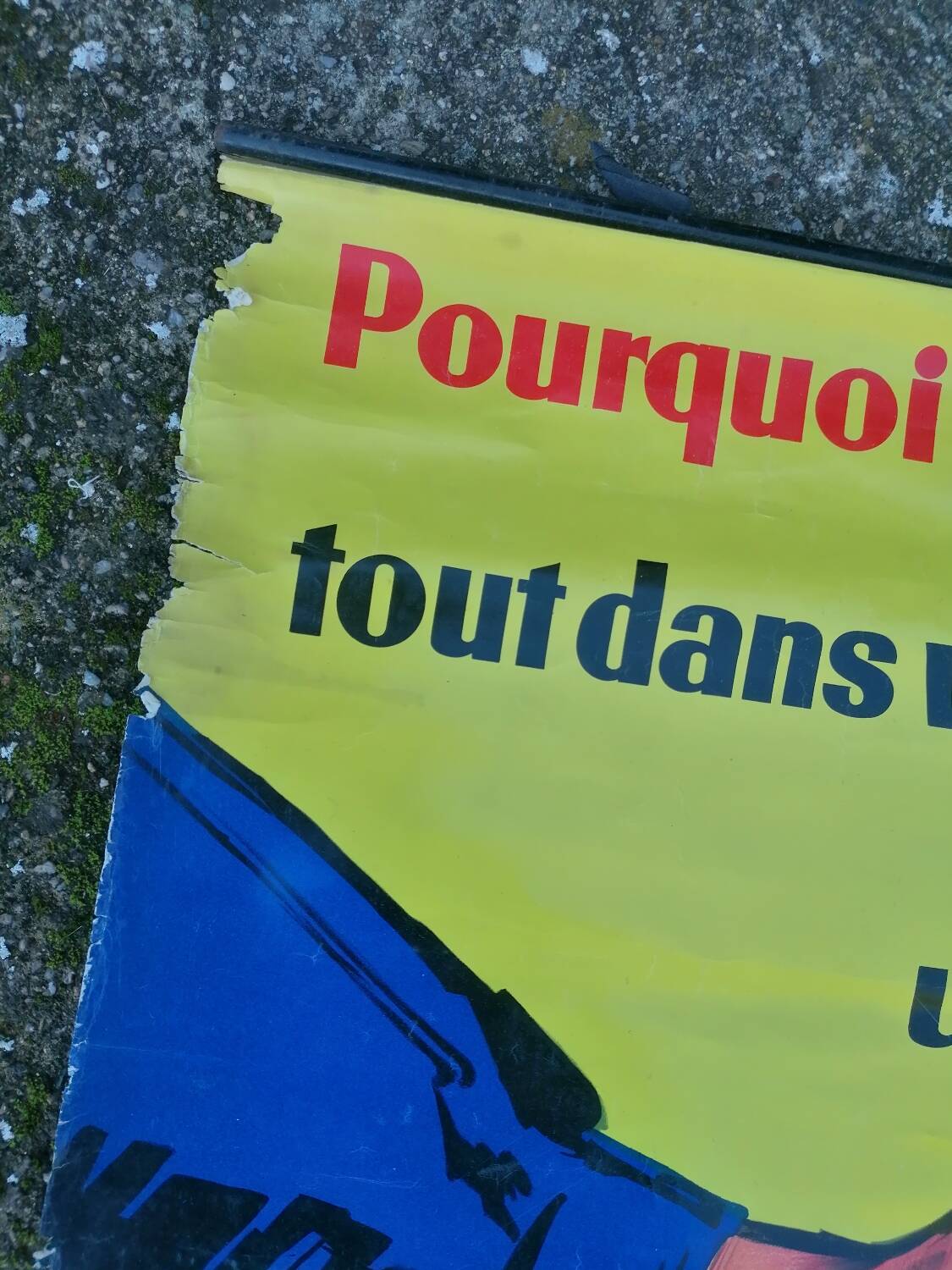 Ancienne affiche publicitaire Saviem Mécanique Garage Renault