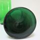 Two old green blown glass jars early 20th century