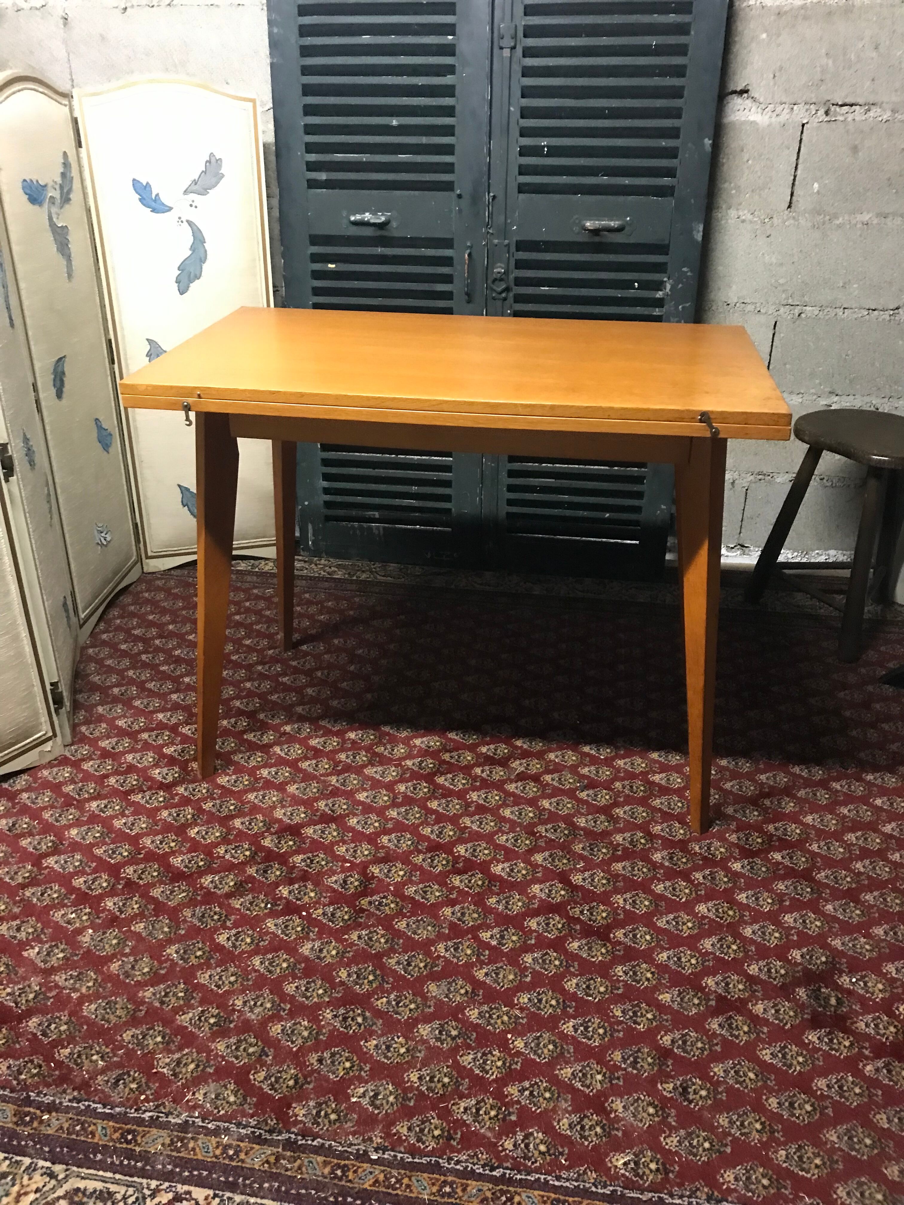 Side table butterfly vintage compass feet year 50/60