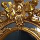 Miroir ovale vintage de style Rococo Louis XV