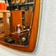 Vintage Mirror, Teak Wood, Sweden 1950's