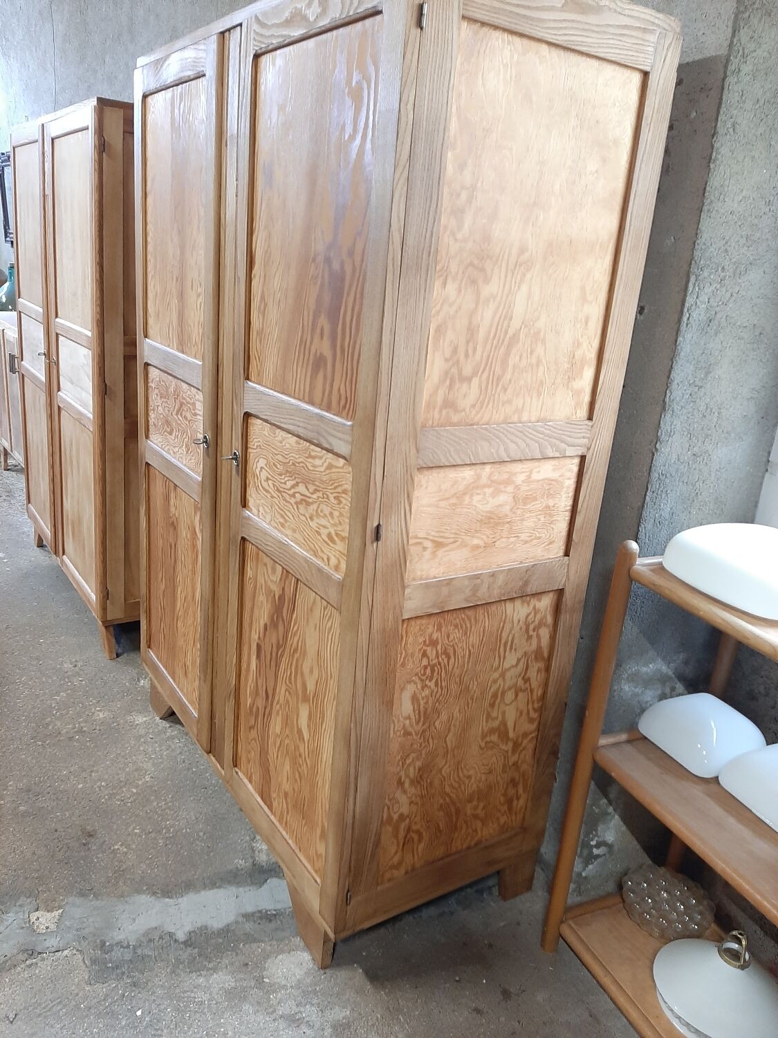 Parisian wardrobe solid oak