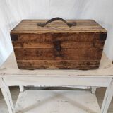 Old wooden workshop box