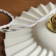 Ceiling lamp, light show shape in vintage ceramic