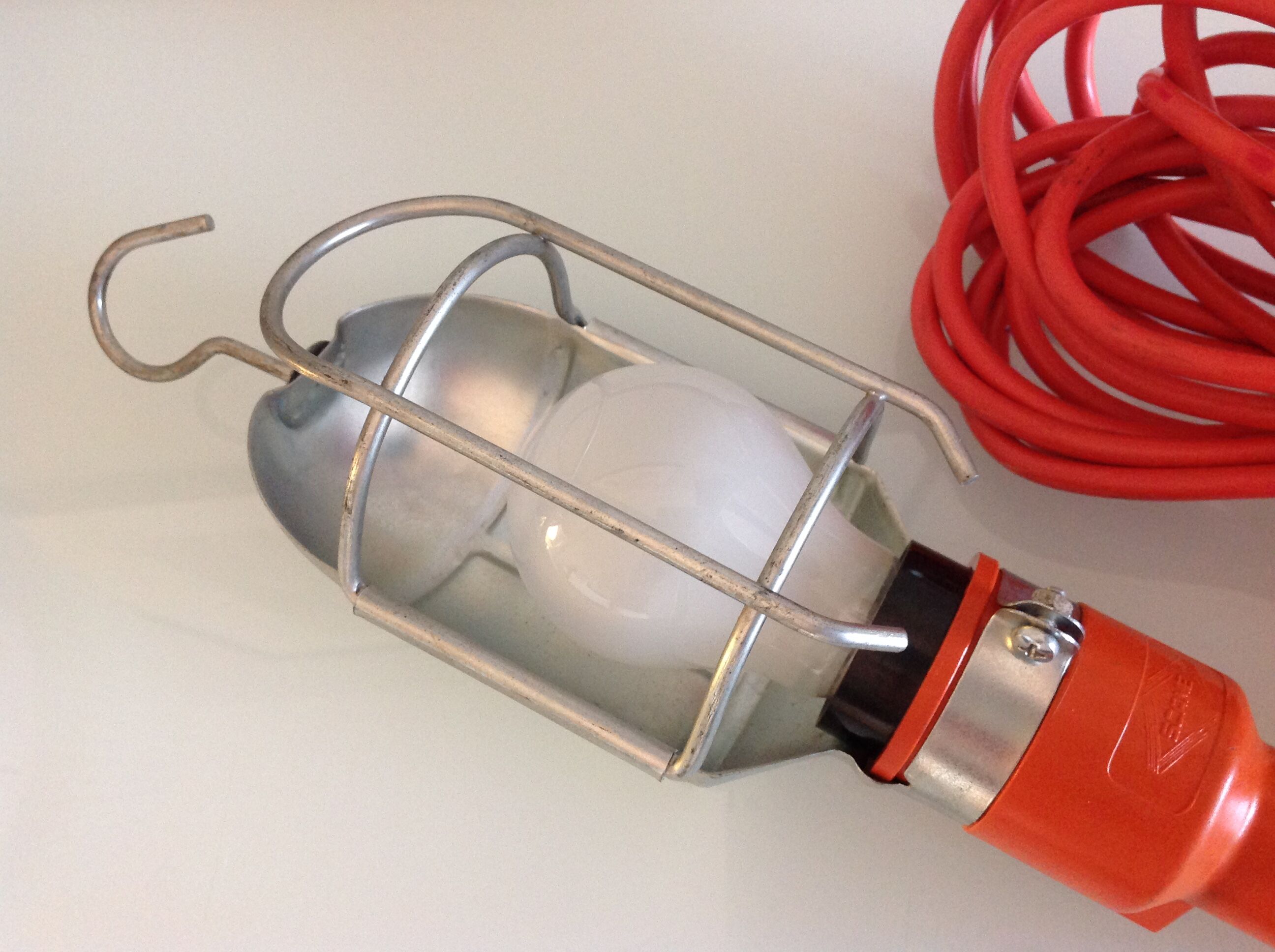 Scame orange workshop walker industrial/vintage 60s-70s