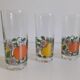 Verres motifs à fruits