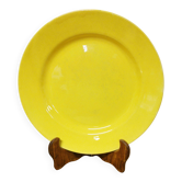 Vintage yellow round plate HBCM