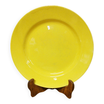 Vintage yellow round plate HBCM