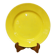 Vintage yellow round plate HBCM