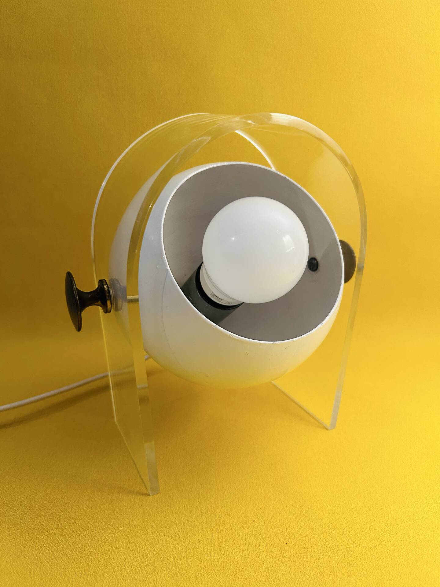 Lampe Massive Eye Ball Space Age Atomic, France années 70