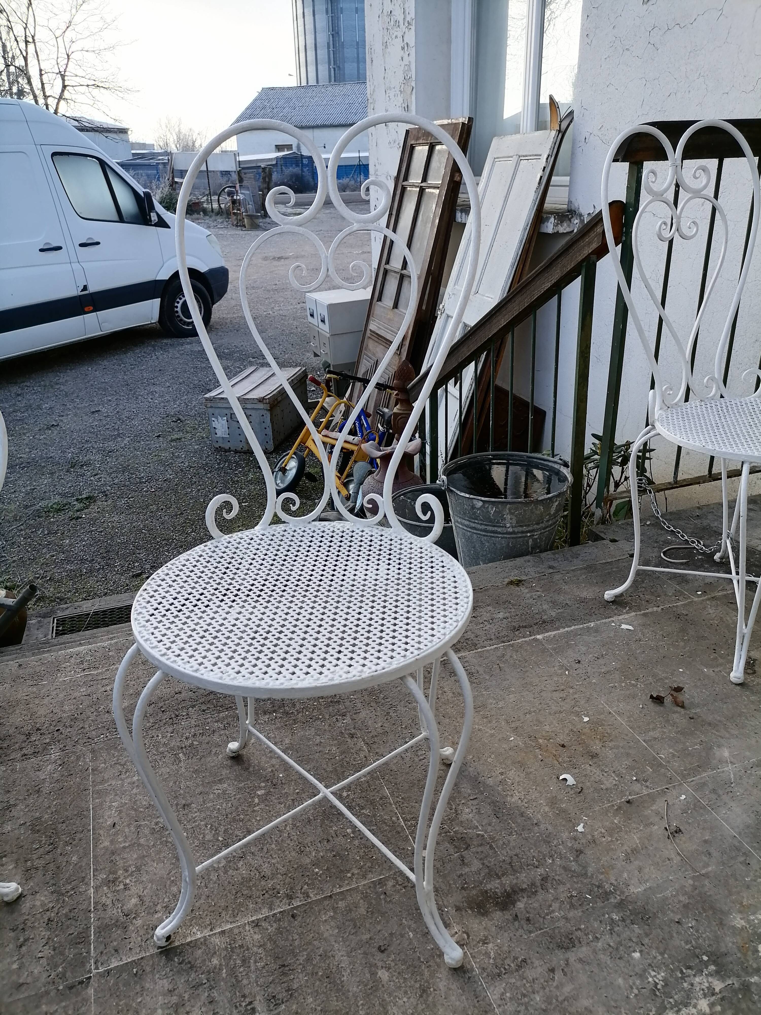 Living room wrought iron garden