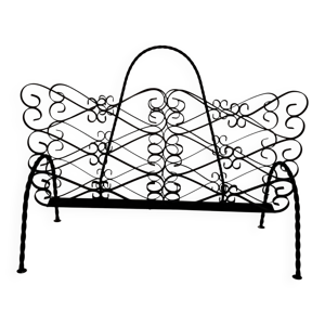 Porte revue en fer forgé - chaty vallauris