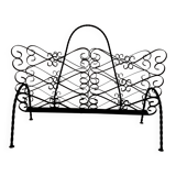 Wrought iron magazine rack signed CHATY Vallauris