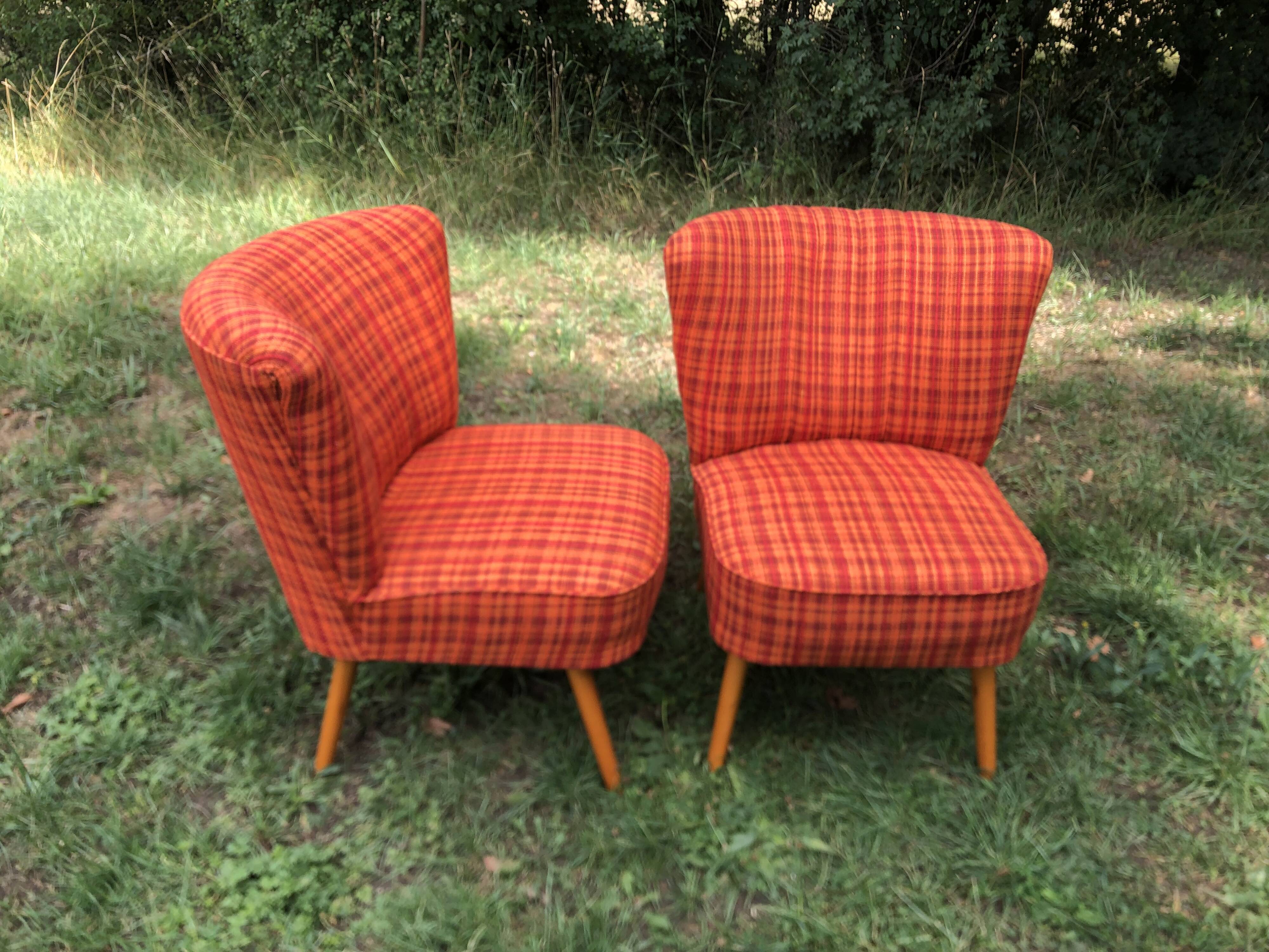 Vintage 60s Cocktail Armchairs
